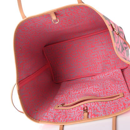 Louis Vuitton Monogram Graffiti Neverfull GM Fuchsia 5 of 9