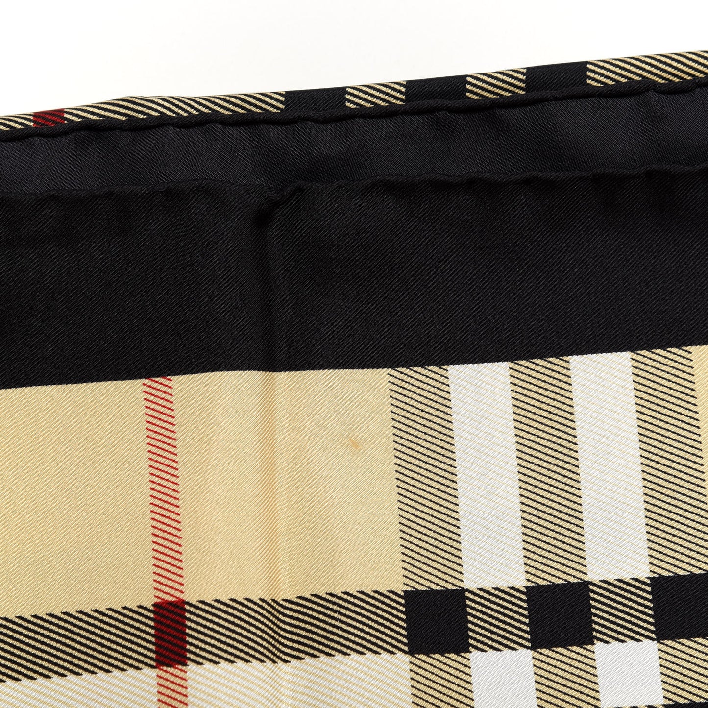 Silk House Check Scarf Beige
