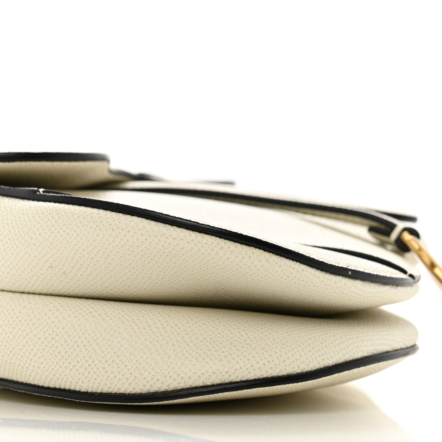 Christian Dior Grained Calfskin Saddle Bag White 9 of 12