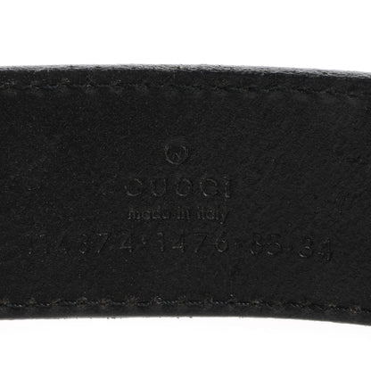 Gucci Leather GG Belt 85 34 Black 3 of 5