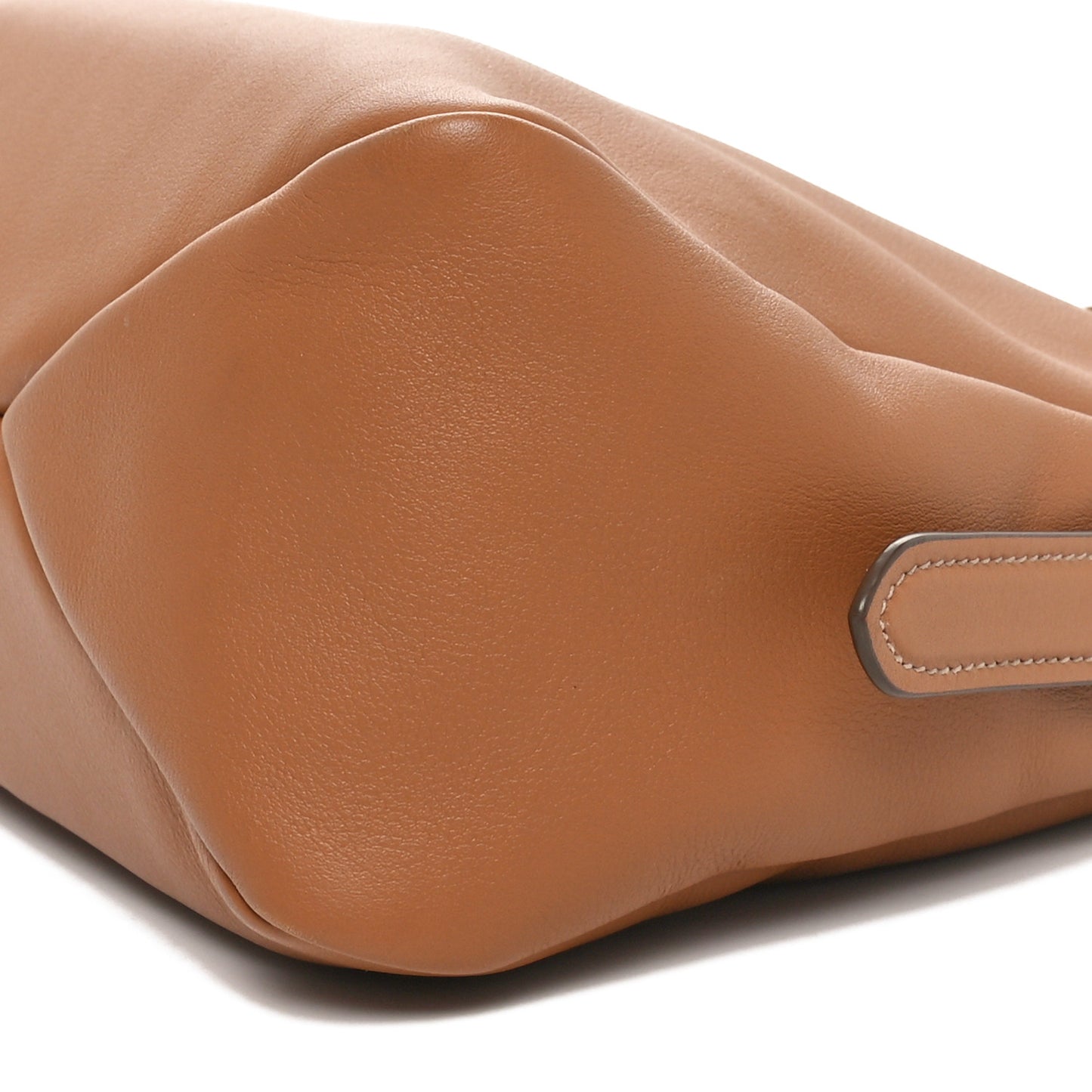 Soft Calfskin Large Aimee Shoulder Bag Caramel