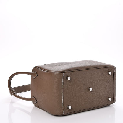 Hermes Taurillon Clemence Lindy 26 Etoupe 4 of 8