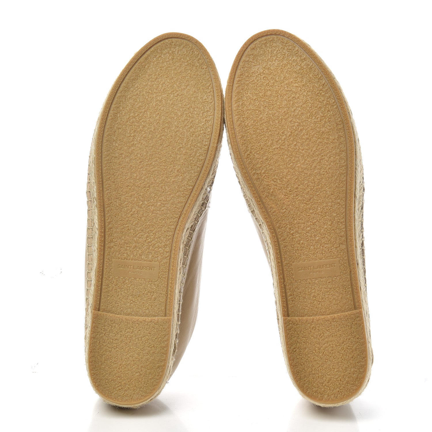 Saint Laurent Lambskin Monogram Espadrilles 40 Nude 6 of 11
