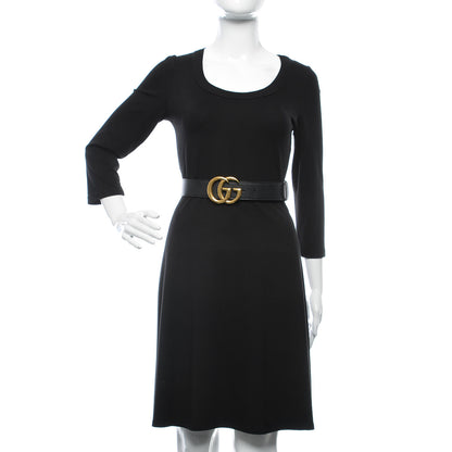 Gucci Calfskin Double G 40mm Belt 80 32 Black 2 of 7