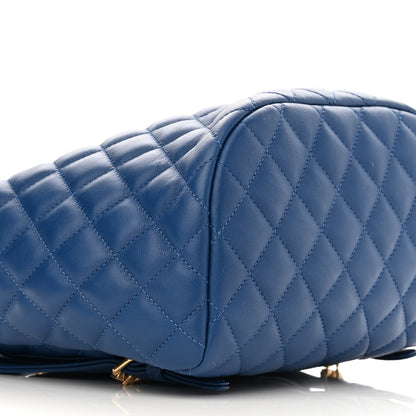 Chanel Lambskin Quilted Small Urban Spirit Backpack Blue 8 of 10