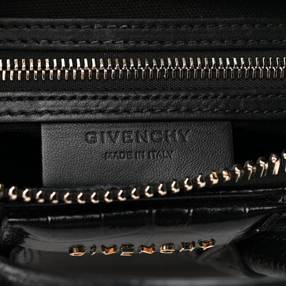 Givenchy Calfskin Crocodile Embossed Mini Antigona Black 6 of 12