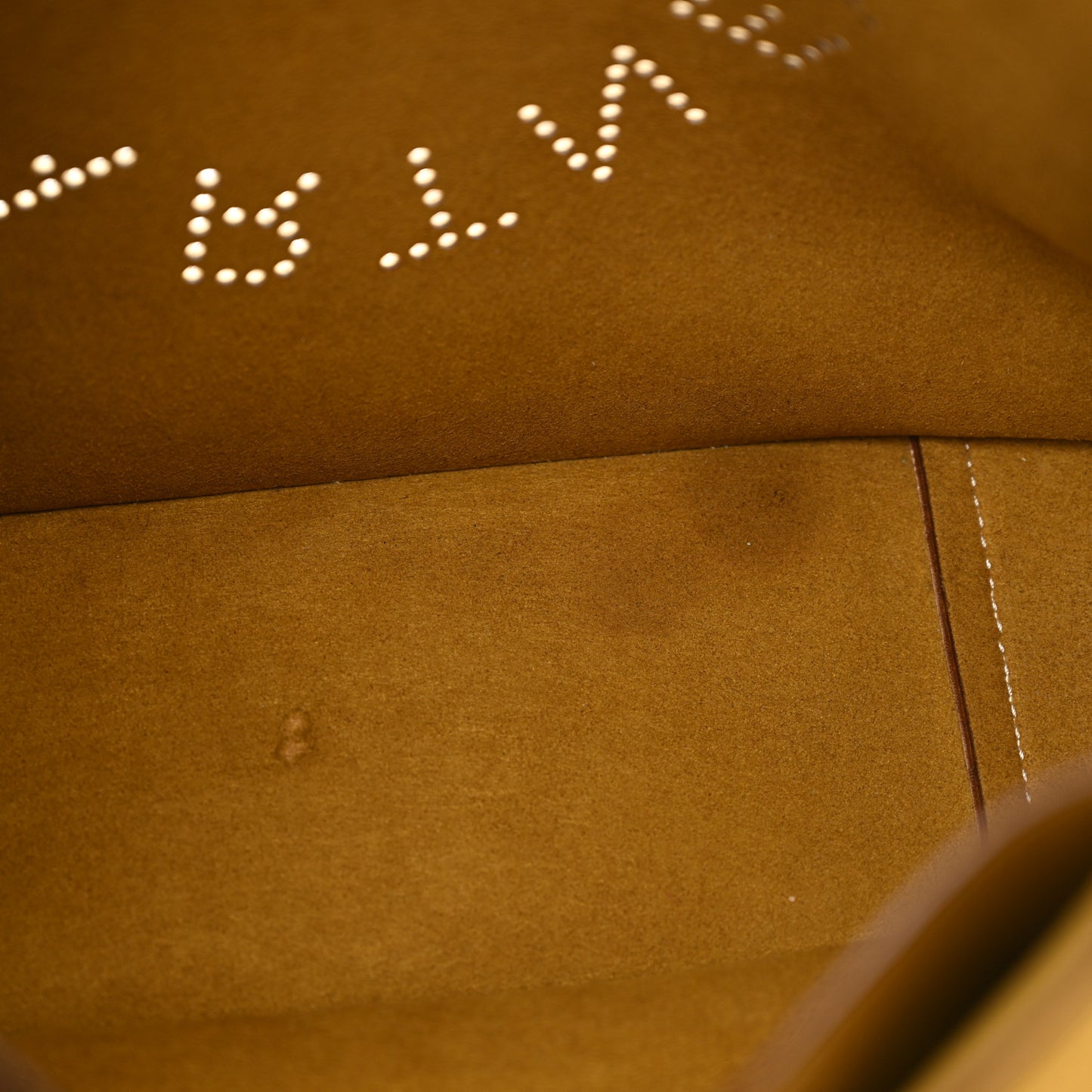 Eco Alter Nappa Perforated Logo Mini Crossbody White