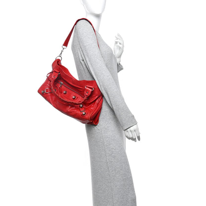 Balenciaga Agneau Giant 21 Silver Hardware City Rouge Coquelicot 2 of 10