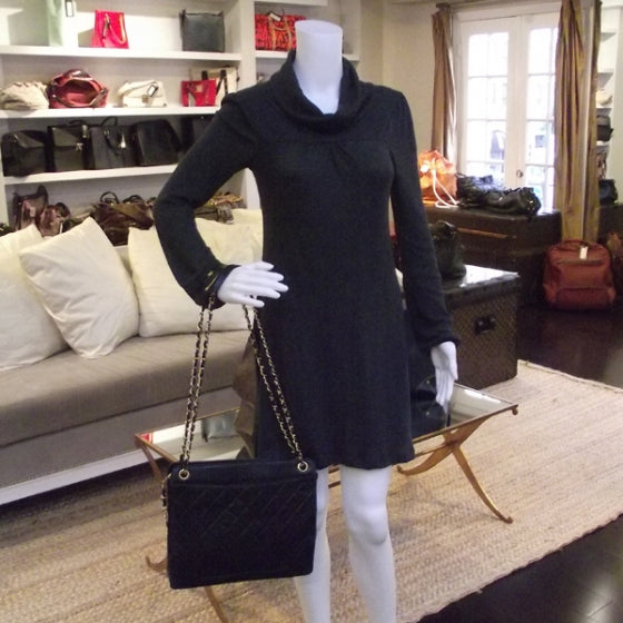 Chanel Lambskin Shopping Tote Black 2 of 12