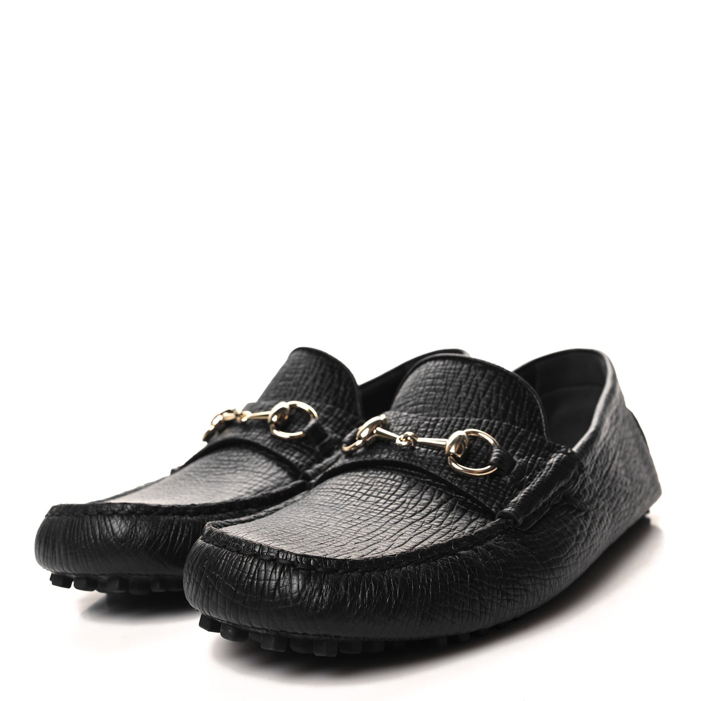 Calfskin Mens Horsebit Alcapulco Moccasins 11.5 Black