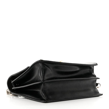 Fendi Vitello Liberty Lucido Metal Monster Eyes Studded Small Kan I Shoulder Bag Black 4 of 9