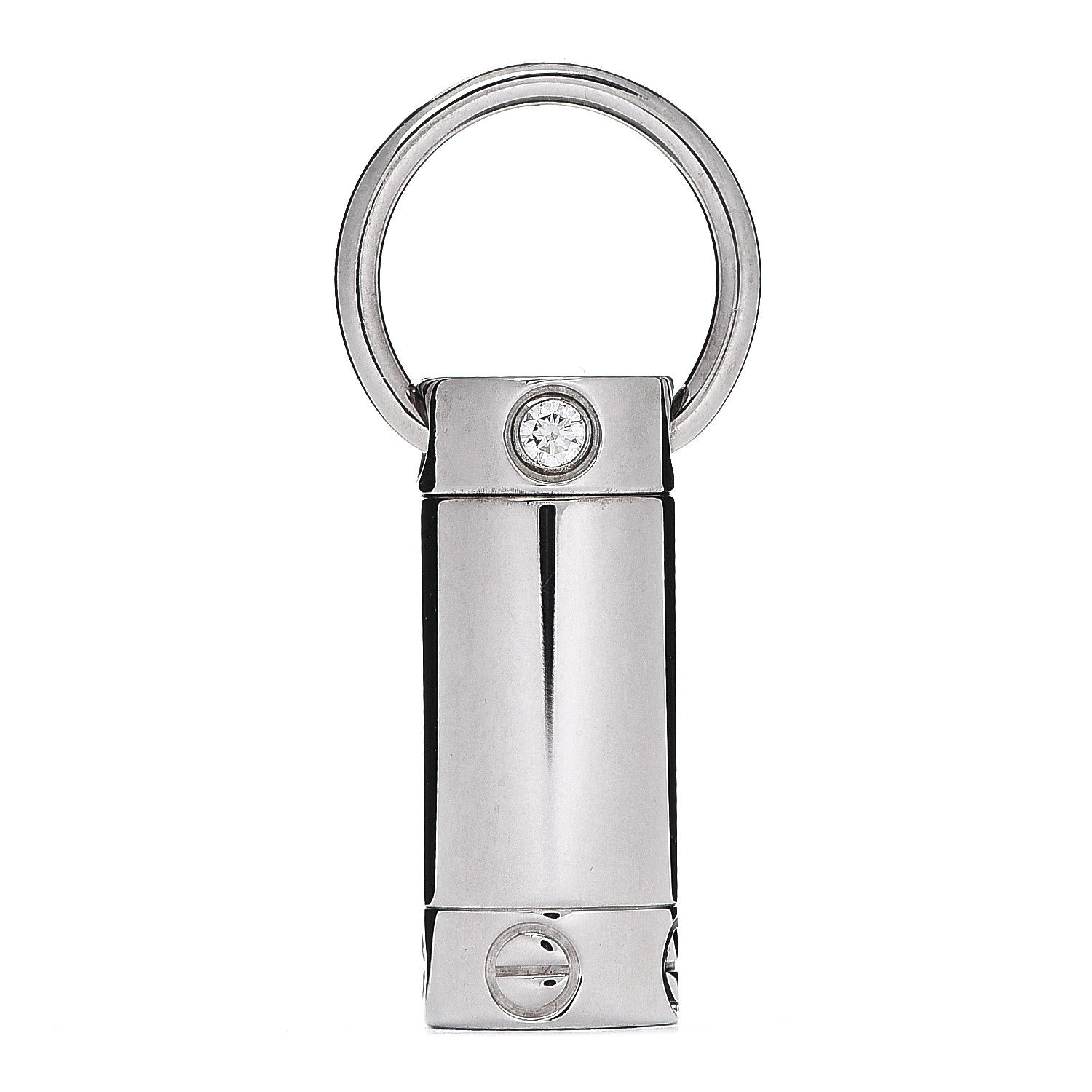 Cartier 18K White Gold Diamond Screwdriver Pendant 1 of 3