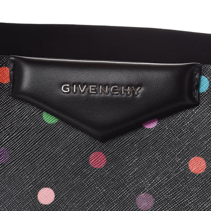 Givenchy Textured Coated Canvas Large Dots Print Antigona Tote Black 7 of 11
