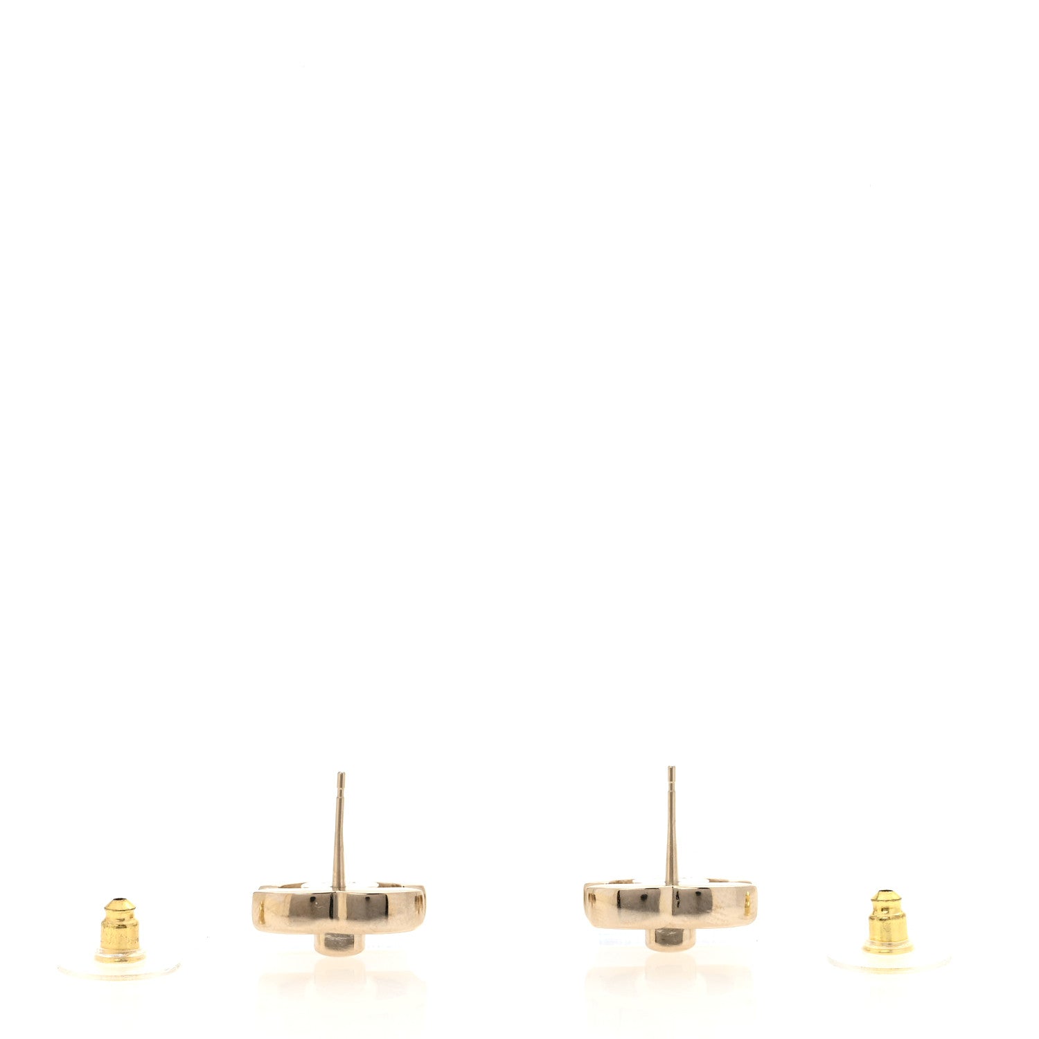 Chanel Metal CC Turnlock Earrings Gold 3 of 5