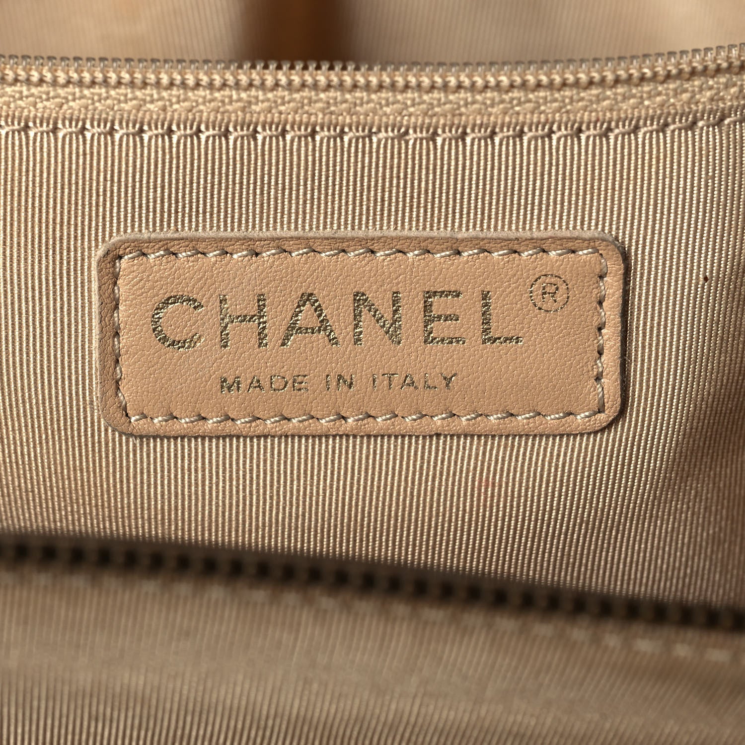 Chanel Metallic Calfskin Quilted Large CC Crown Tote Gold 12 of 21