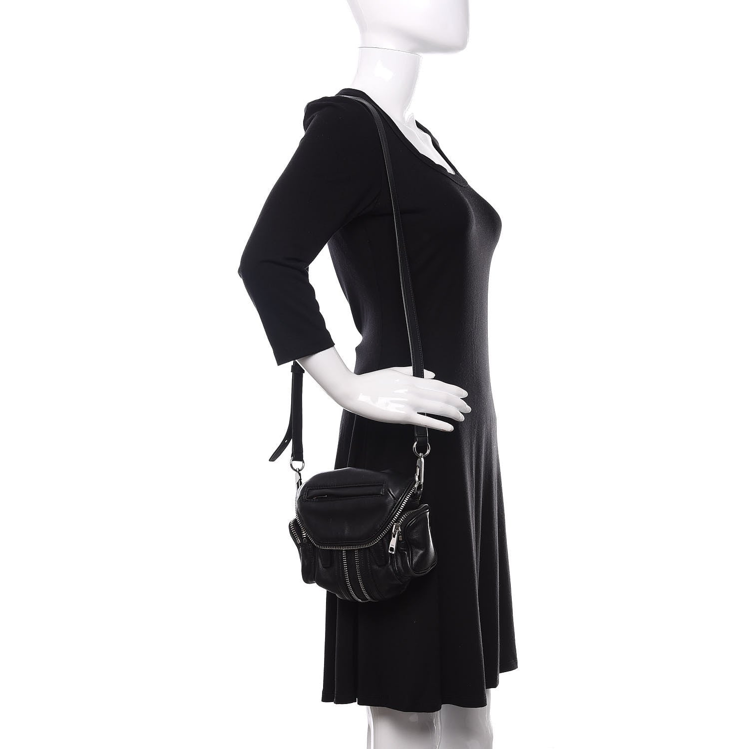 Alexander Wang Lambskin Micro Marti Crossbody Black 2 of 11