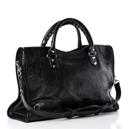 Balenciaga Agneau Classic Silver Hardware City Black 4 of 9