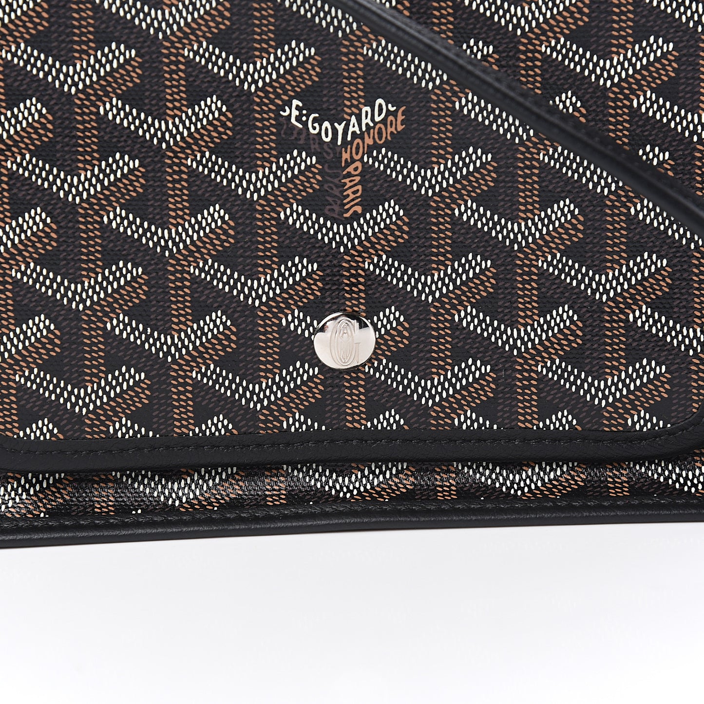 Goyardine Plumet Wallet Clutch Black