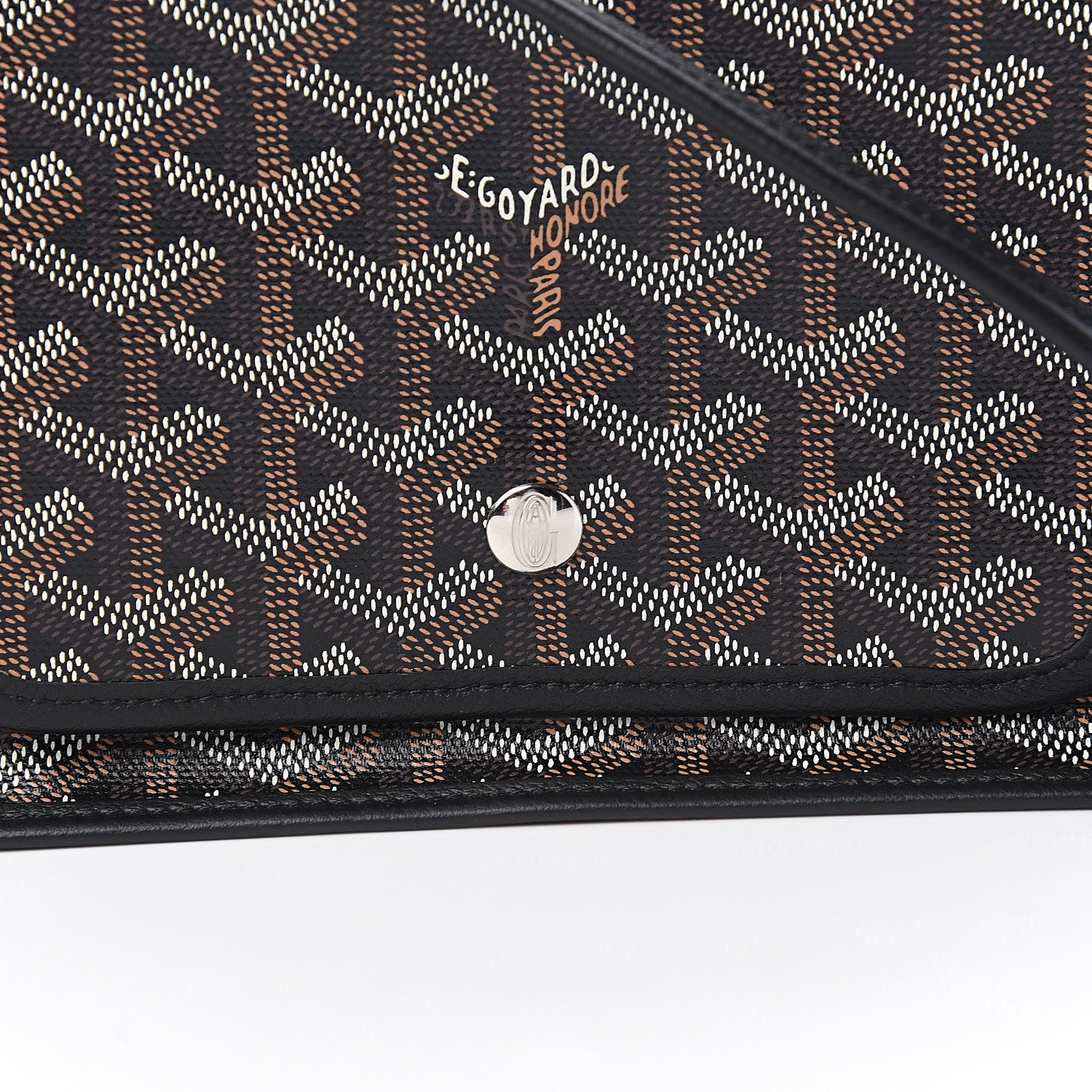 Goyard Goyardine Plumet Wallet Clutch Black 9 of 9