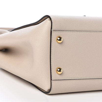 Burberry Soft Grain Calfskin Medium Buckle Tote Limestone 9 of 10