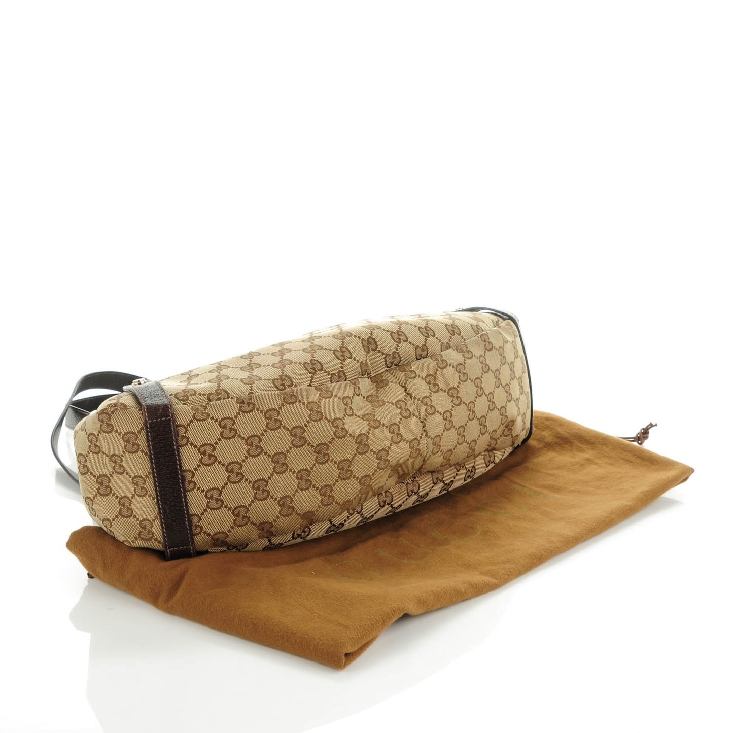 Monogram Medium Abbey Shoulder Bag Dark Brown