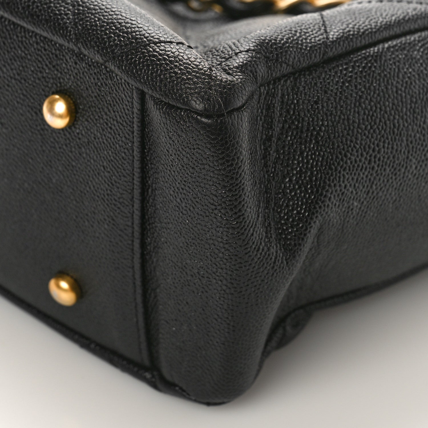 Chanel Caviar Quilted Small Shopping Tote Black 9 of 10