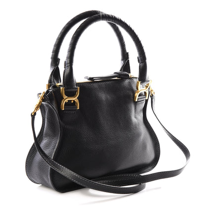 Chloe Calfskin Small Marcie Satchel Black 2 of 11