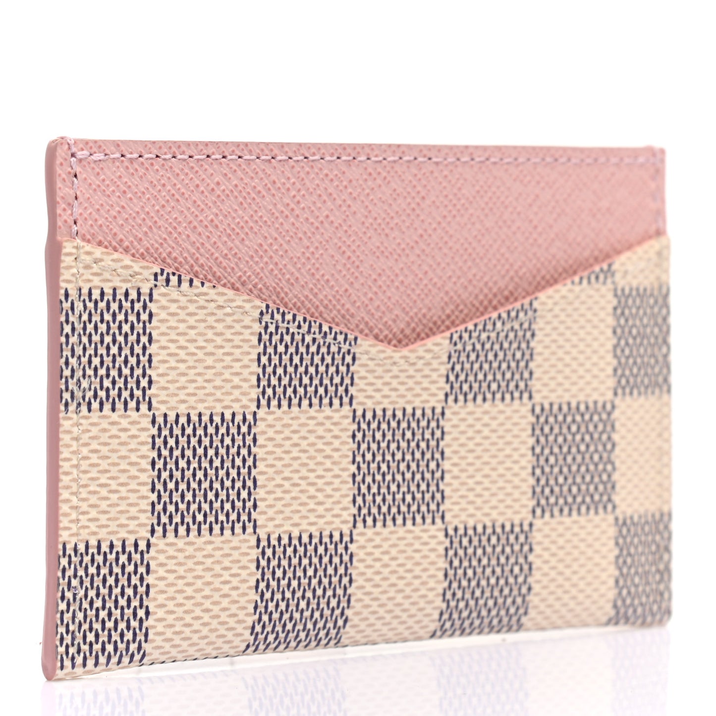 Damier Azur Daily Card Holder Rose Ballerine