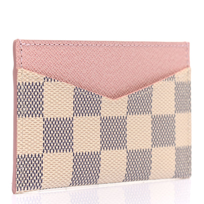 Louis Vuitton Damier Azur Daily Card Holder Rose Ballerine 3 of 6