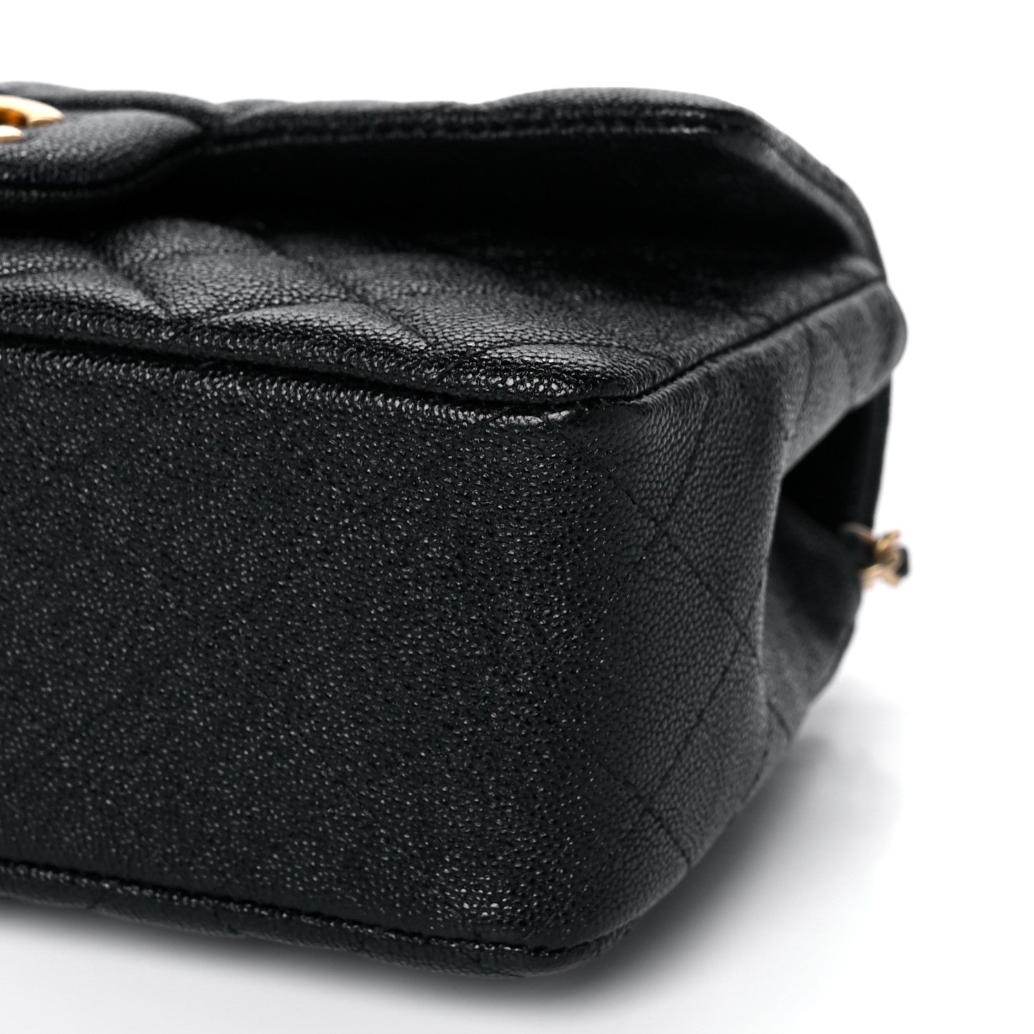 Chanel Caviar Quilted Mini Top Handle Rectangular Flap Black 10 of 11