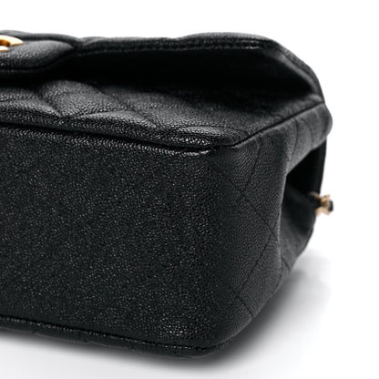 Chanel Caviar Quilted Mini Top Handle Rectangular Flap Black 10 of 11