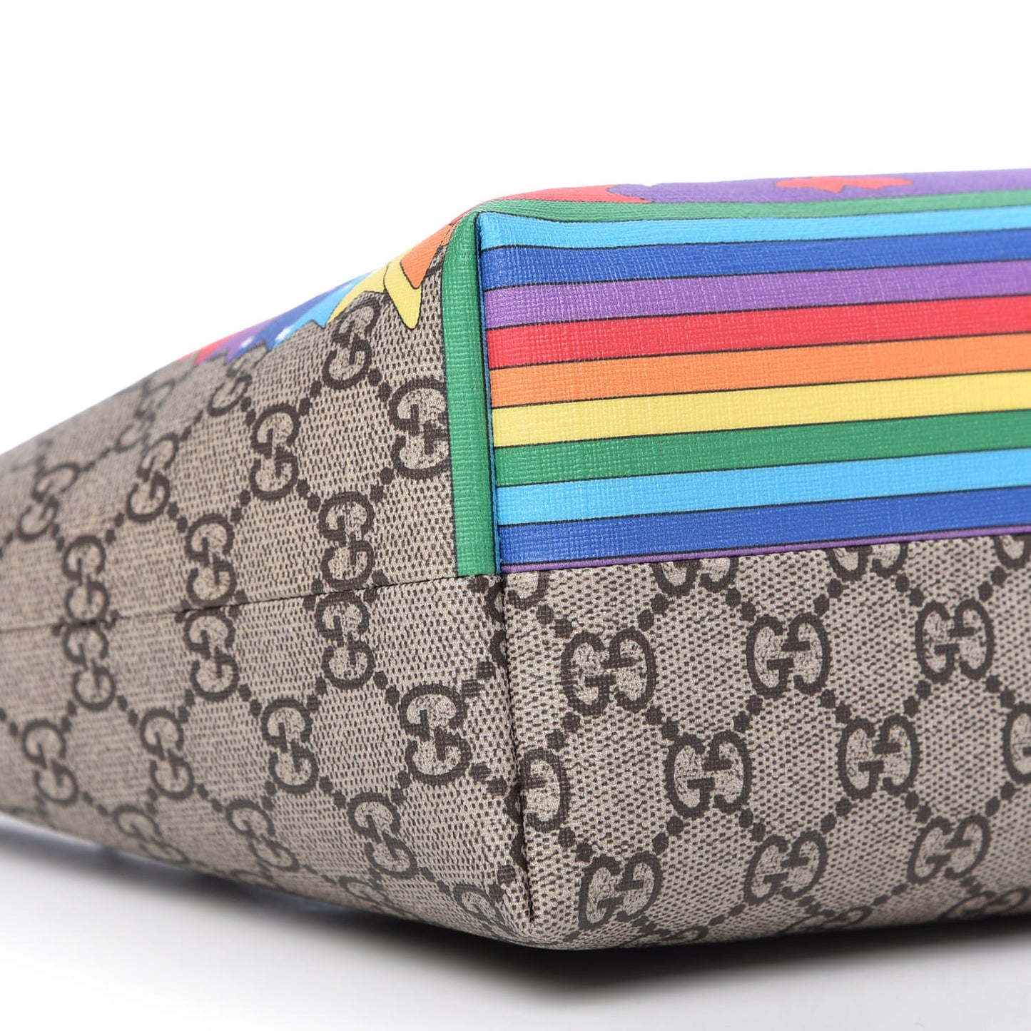 GG Supreme Monogram Childrens Rainbow Birds Tote