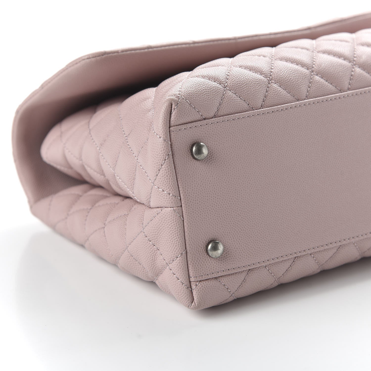 Chanel Caviar Quilted Medium Coco Handle Flap Light Pink 7 of 12