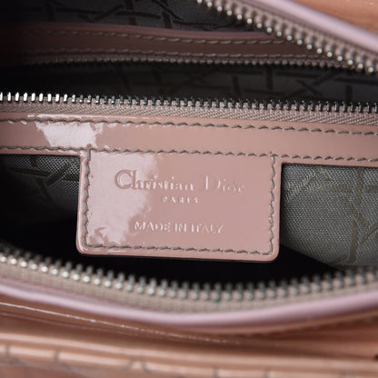 Christian Dior Patent Cannage Large Lady Dior Light Pink 7 of 13