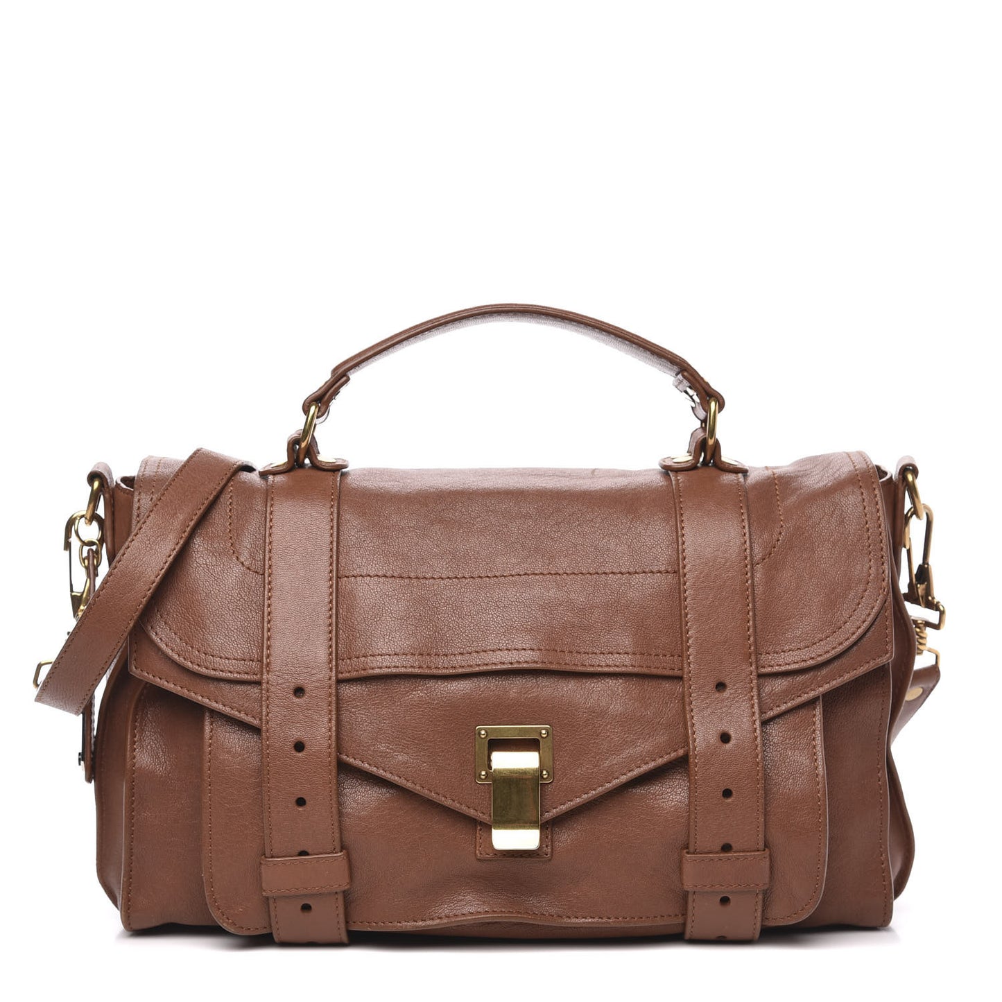 Lambskin Medium PS1 Satchel Saddle