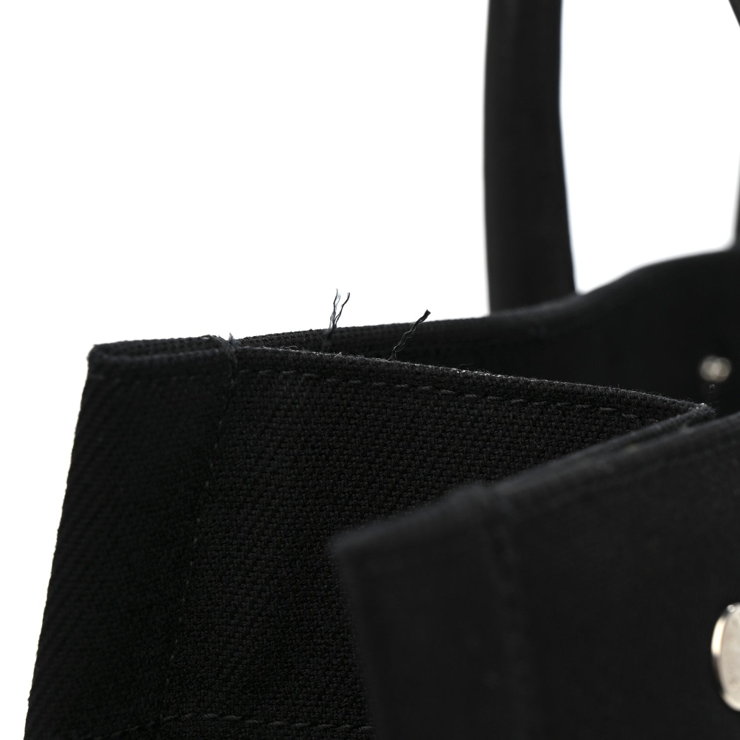 Saint Laurent Linen Calfskin Rive Gauche Tote Black 12 of 12