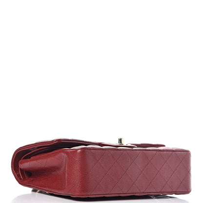 Chanel Iridescent Caviar Quilted Medium Double Flap Burgundy 4 of 12