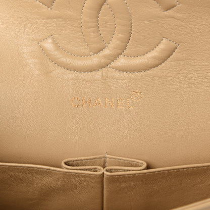 Chanel Lambskin Quilted Medium Double Flap Beige 5 of 15