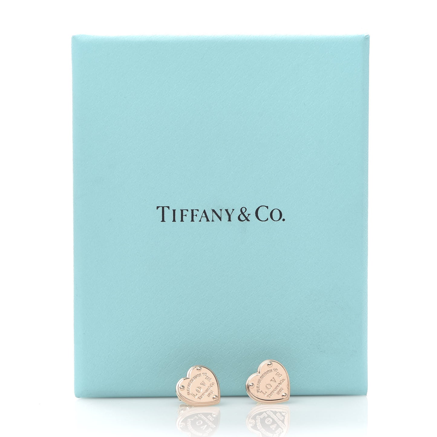 18K Rose Gold Return To Love Heart Earrings