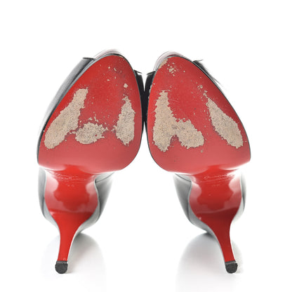 Christian Louboutin Kid Very Prive 120 Pumps 36 Black Red 5 of 13