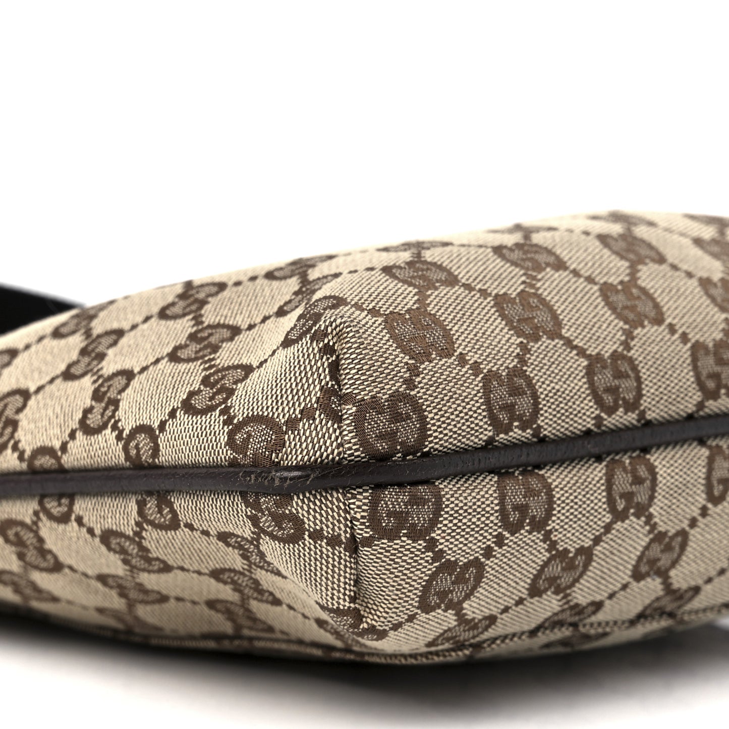 Monogram Flat Messenger Bag Dark Brown