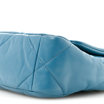Chanel Goatskin Quilted Medium Chanel 19 Flap Turquoise 10 of 12