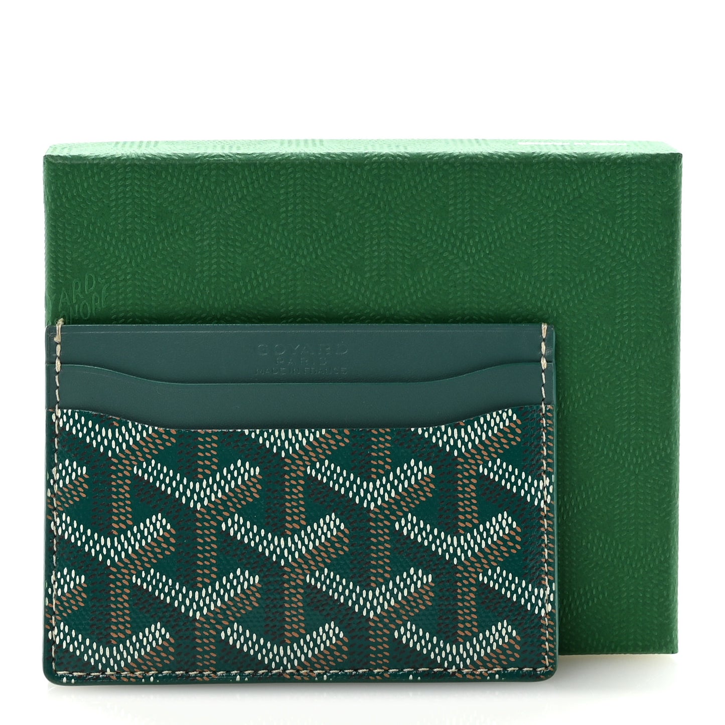 Goyardine Saint Sulpice Card Holder Green