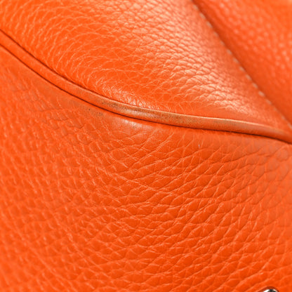 Prada Vitello Daino Lizard Shoulder Bag Orange 12 of 16