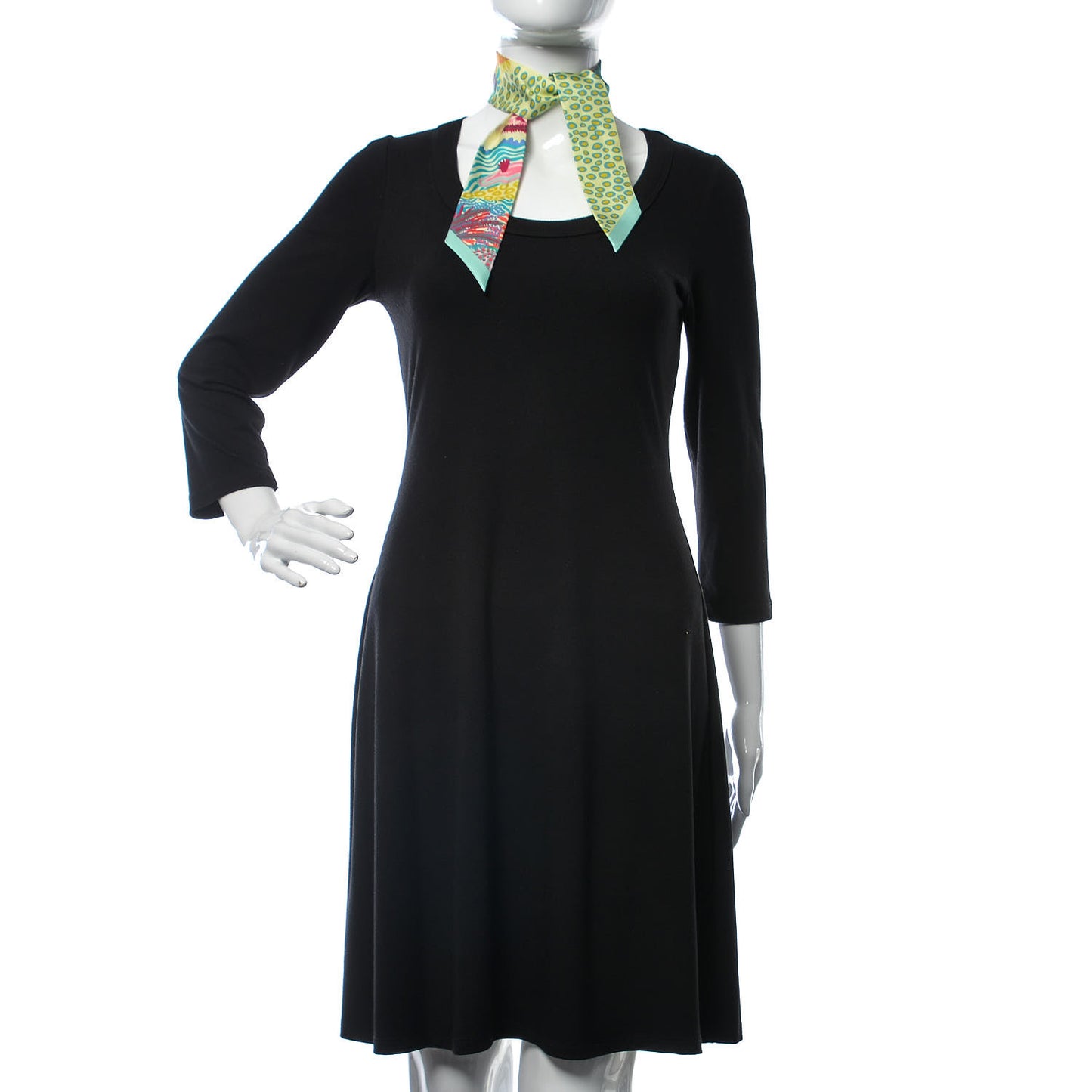 Silk Under The Waves Twilly Vert D Eau Jaune Soufre Rose
