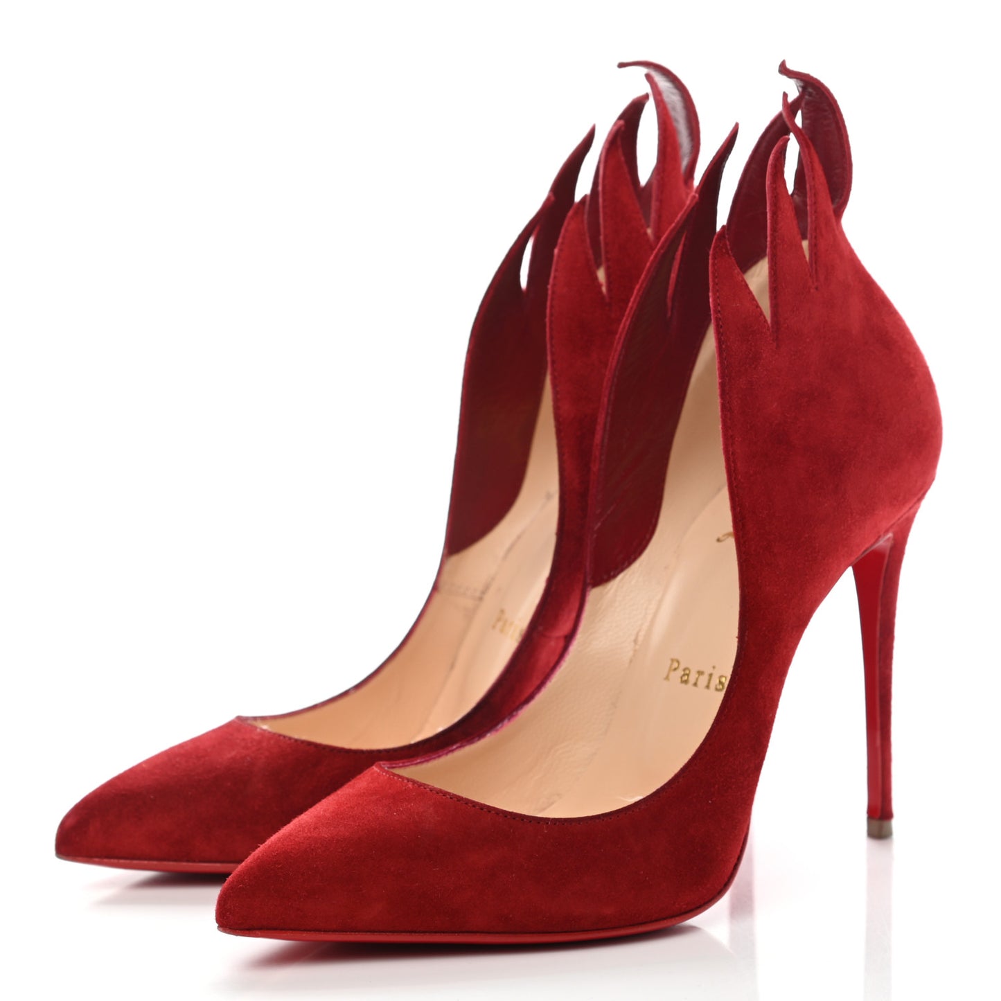 Suede Victorina 100 Pumps 35.5 Carmin