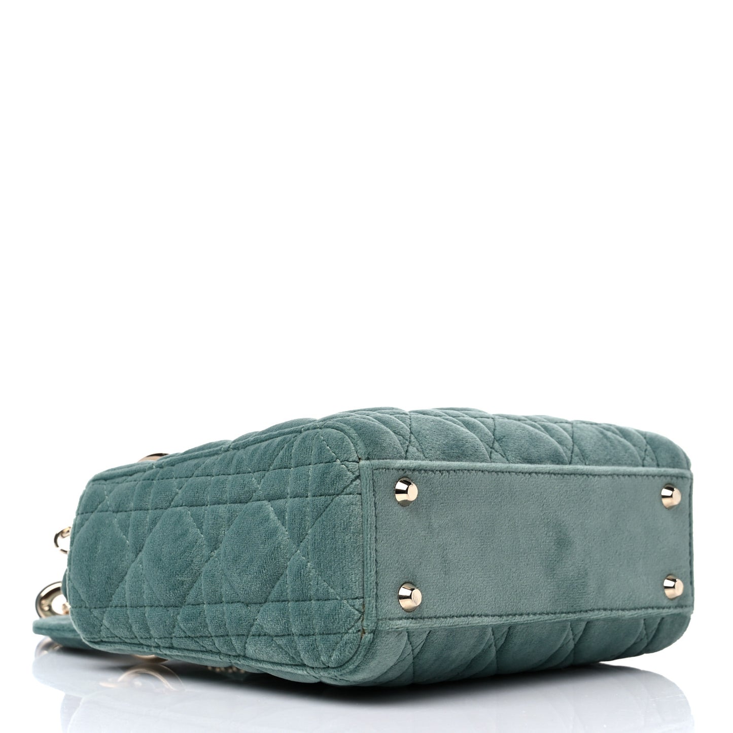 Velvet Mini Lady Dior Green
