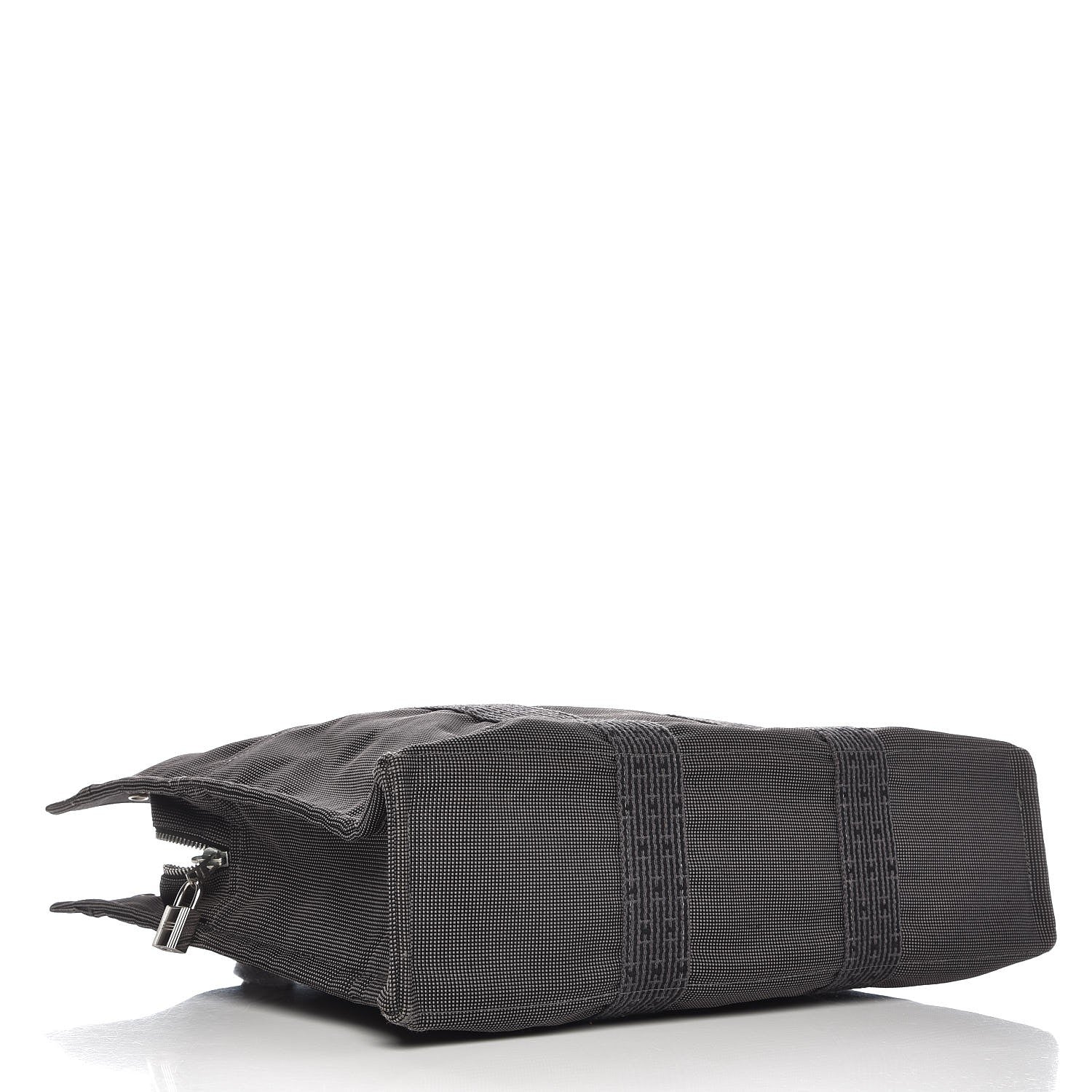 Hermes Toile Fourre Tout MM Grey Black 4 of 7