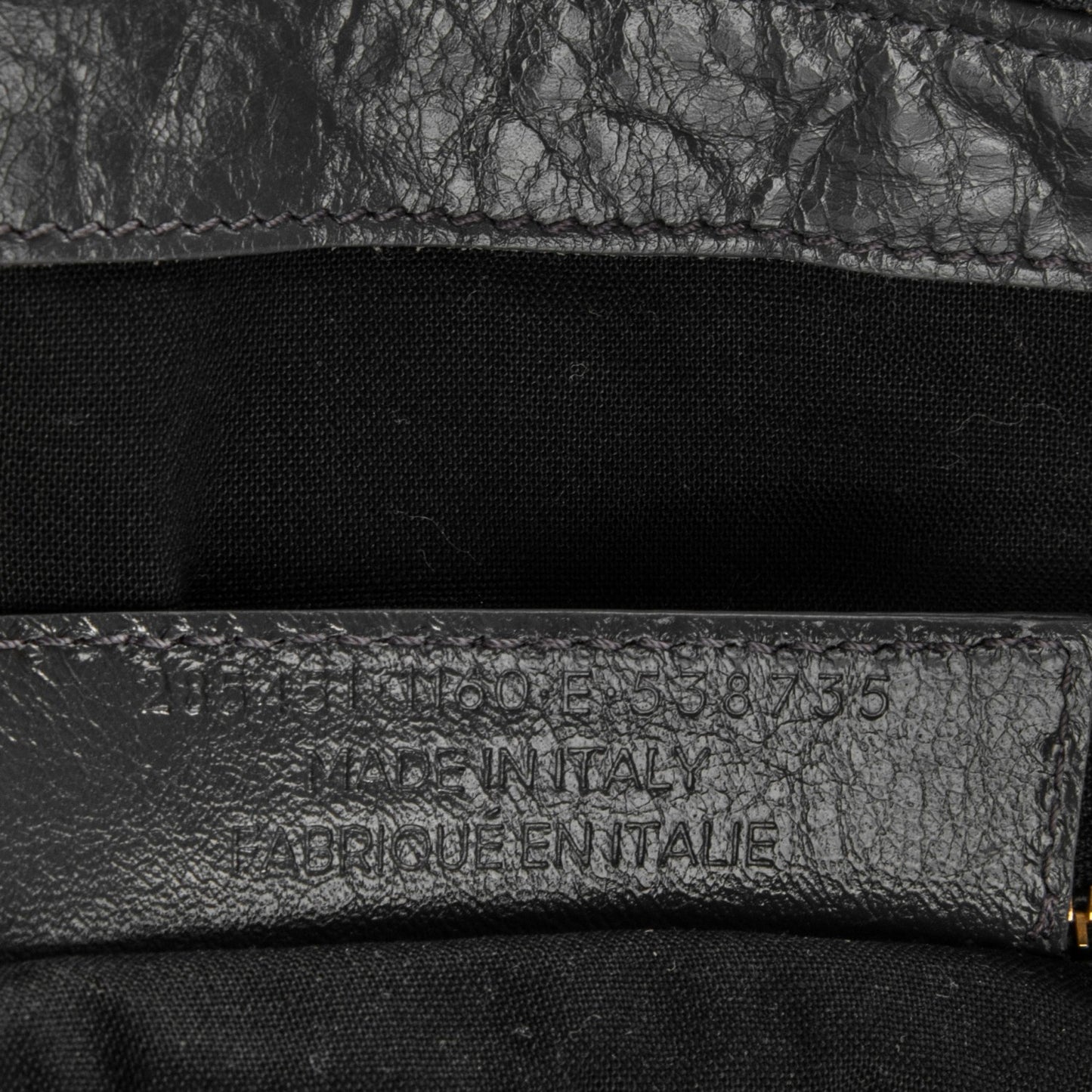 Agneau Giant 12 Gold Hardware Work Gris Fossile