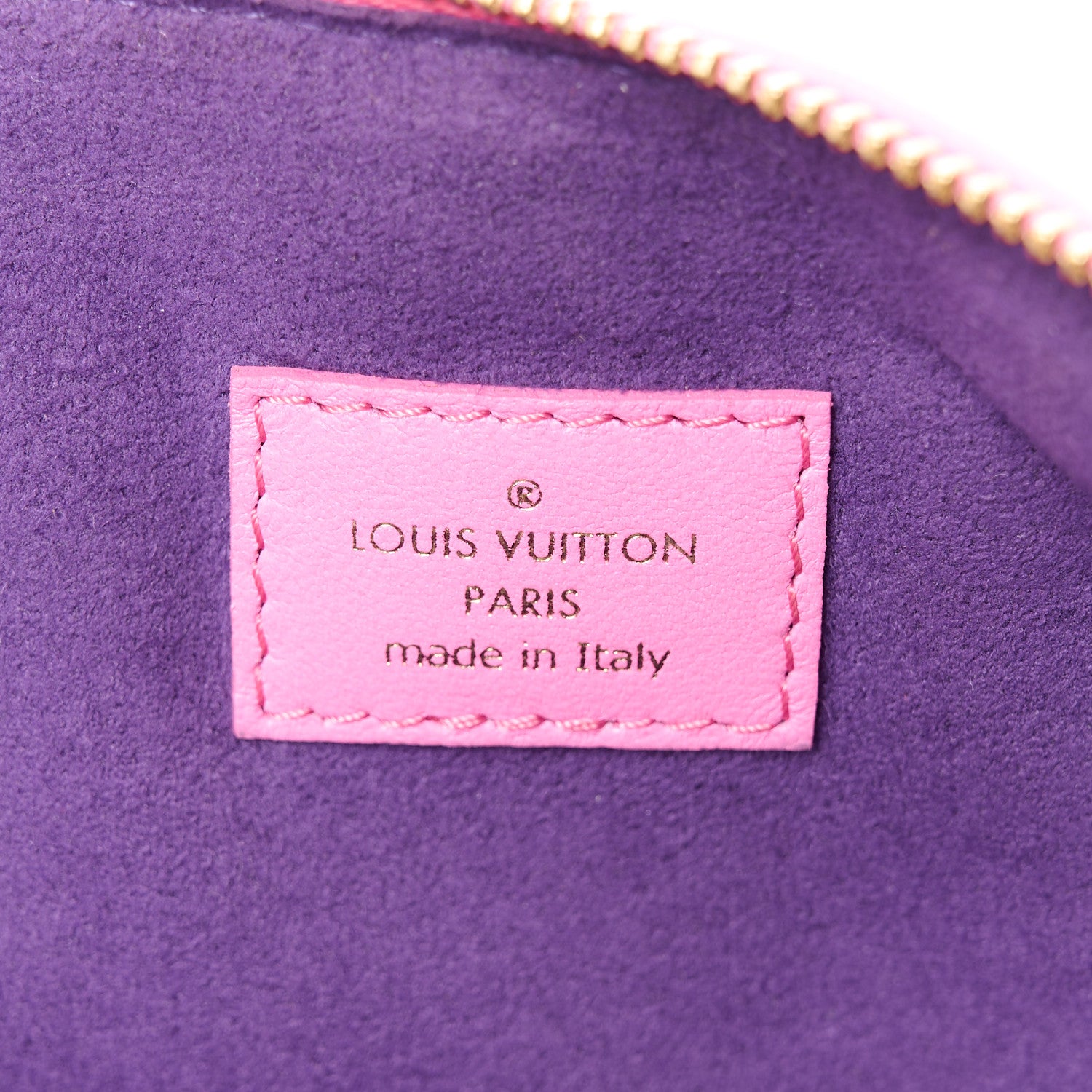 Louis Vuitton LOUIS VUITTON Lambskin Embossed Monogram Vuittamins Coussin PM Rose Violet 8 of 11